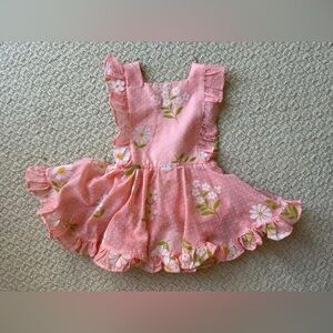 Numi Size 3t Coral Pink Pinny